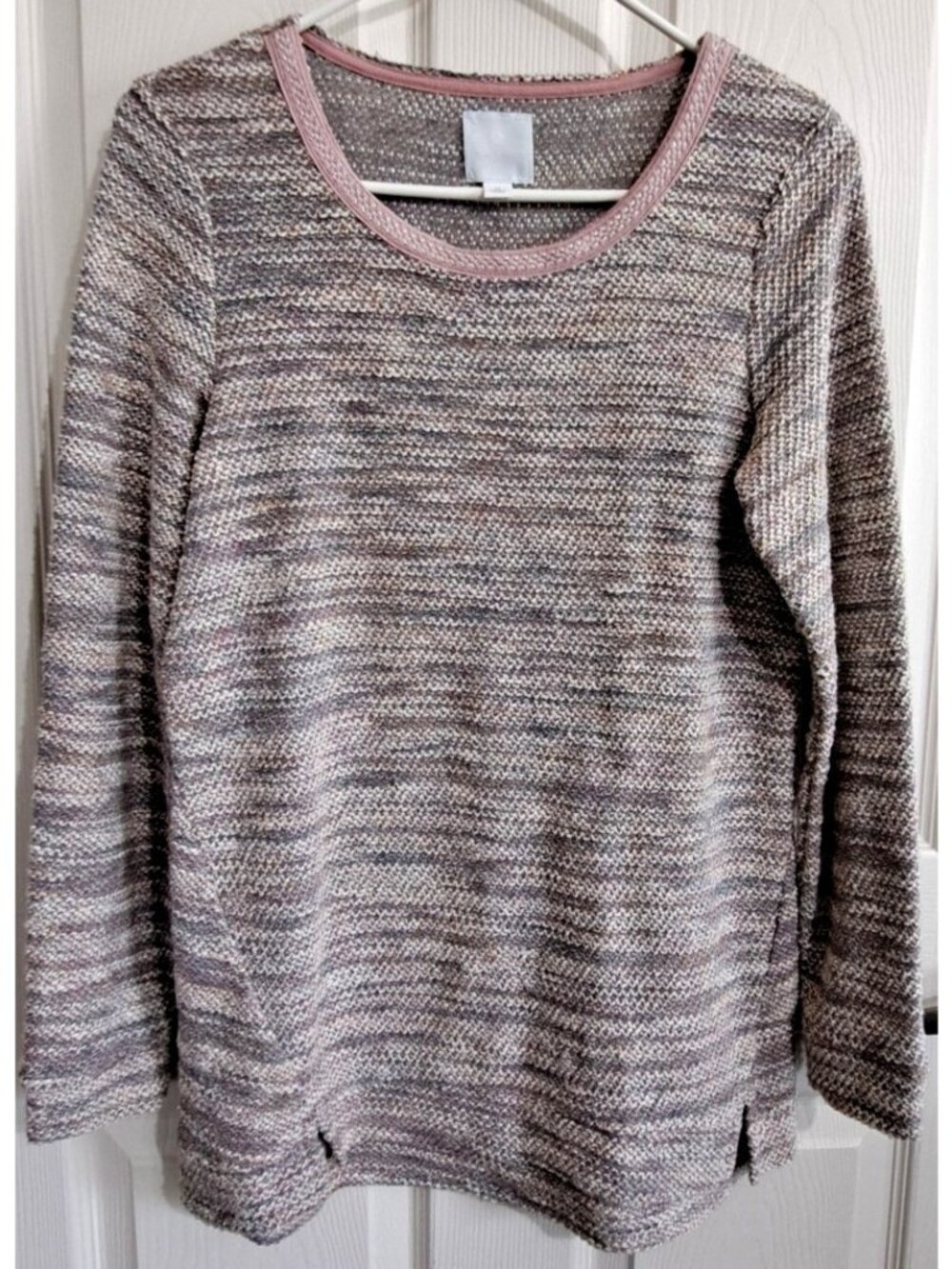Sunday Women's M Long Sleeve Multicolor Woven Top Comfy Cottagecore